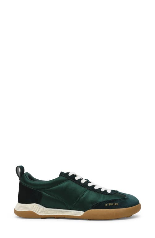 Anne Klein Women's Westside Low Profile Lace Up Retro Sneakers In Emerald