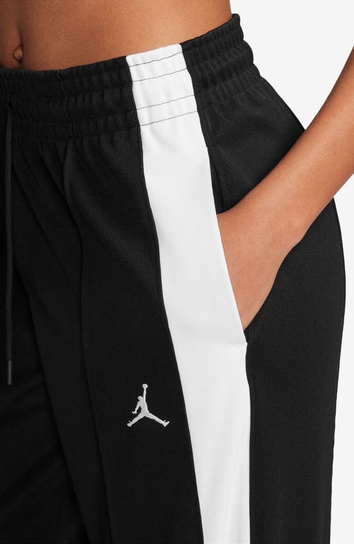 Shop Jordan Knit Track Pants In Black/white/white