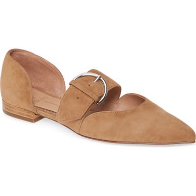 Linea Paolo Dean Pointy Toe Flat, Brown