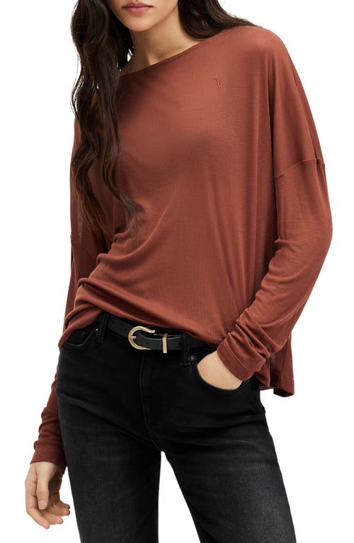 AllSaints Rita Oversize Long Sleeve T-Shirt at Nordstrom,
