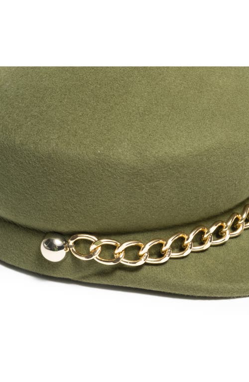 Eugenia Kim Sabrina Wool Baker Boy Cap In Olive