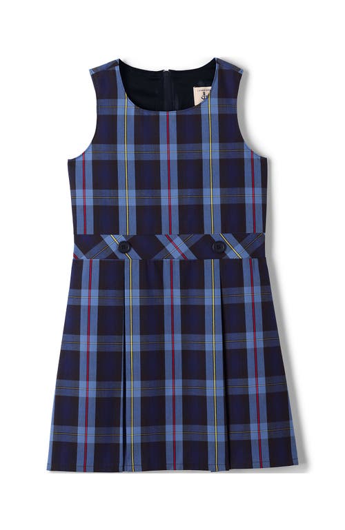 Shop Lands' End Girls Uniform Plaid Jumper In French Blue Plaid