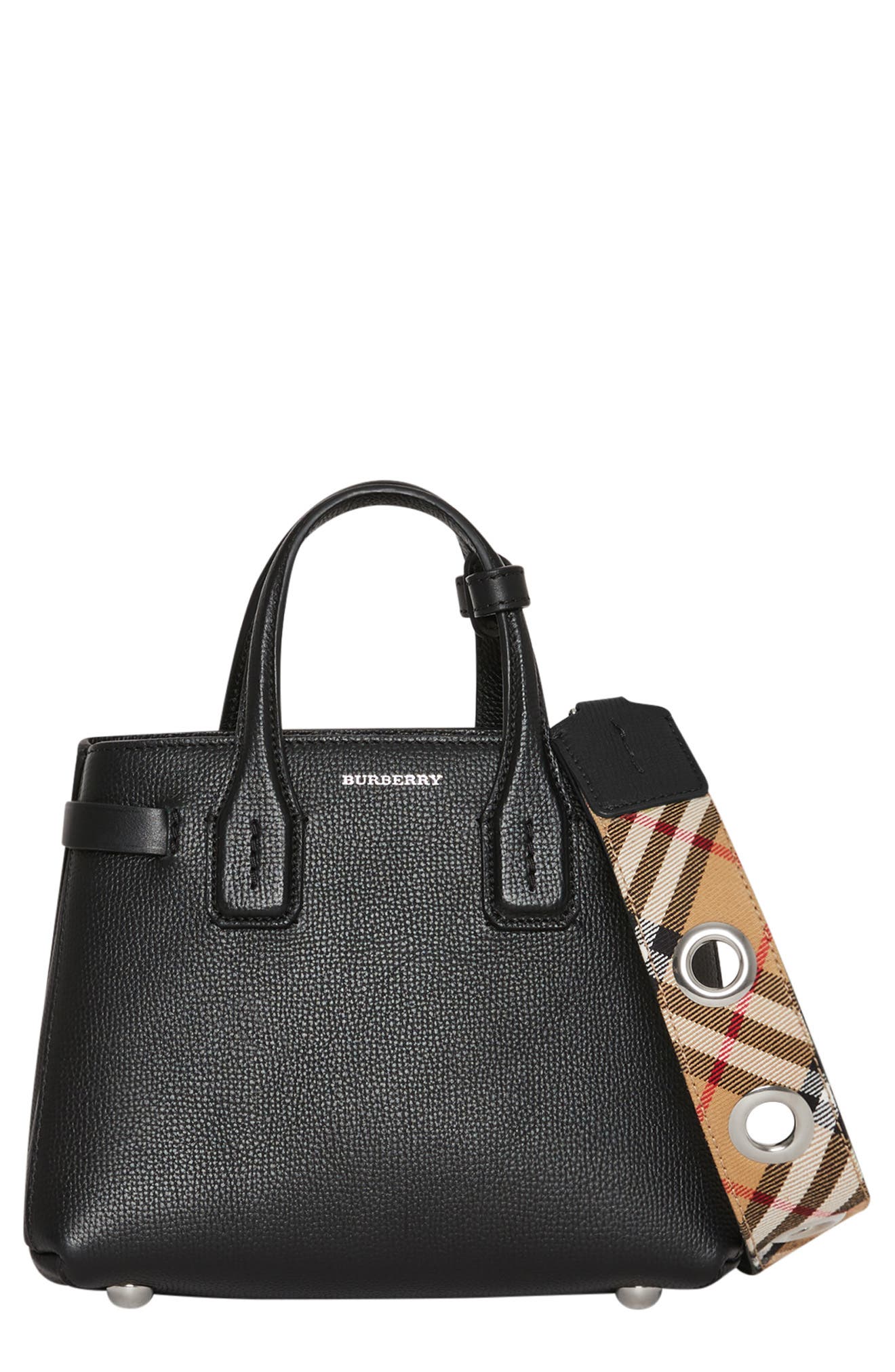 Burberry Baby Banner Leather Satchel 