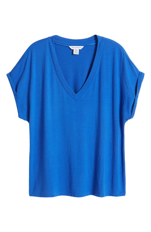 Shop Tommy Bahama Kauai V-neck T-shirt In Cobalt Haze