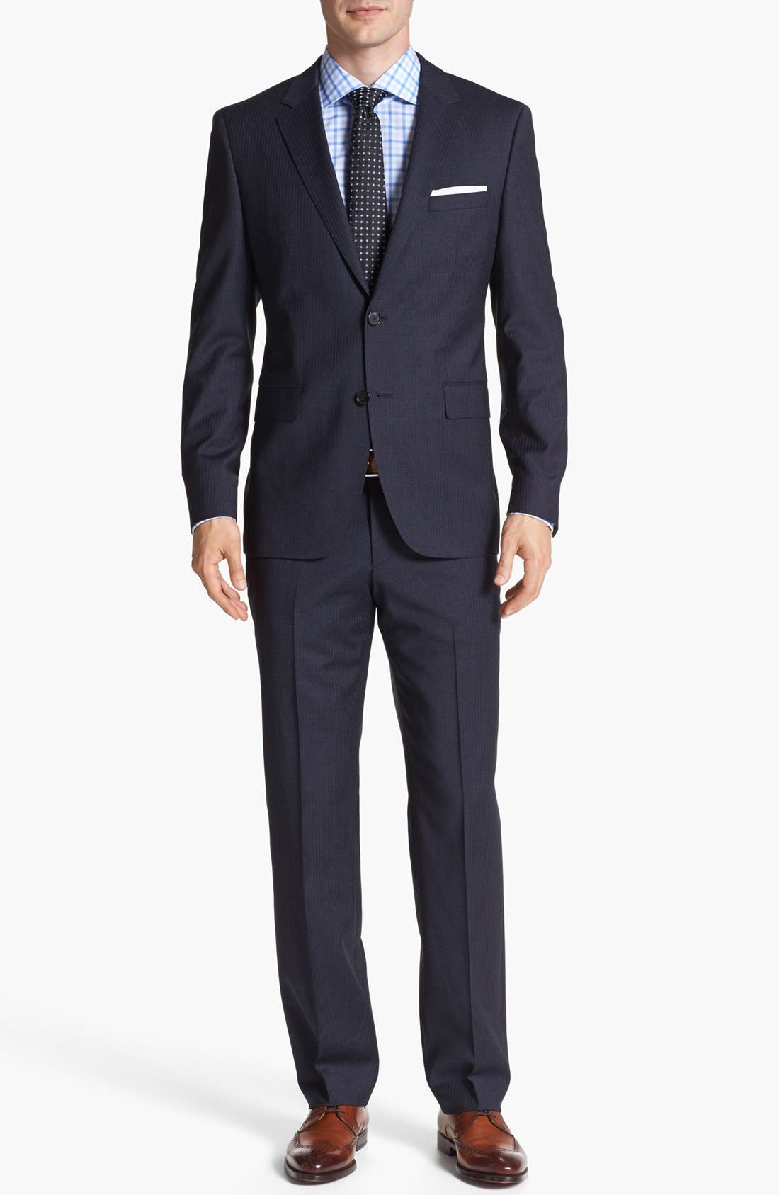 BOSS HUGO BOSS 'James/Sharp' Trim Fit Stripe Suit | Nordstrom