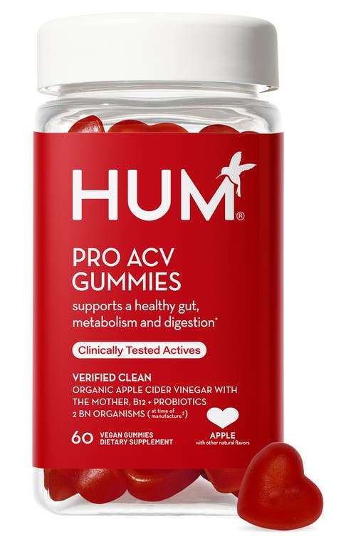 Hum Nutrition Pro ACV Gummies Supplement in Red at Nordstrom, Size 7.7 Oz