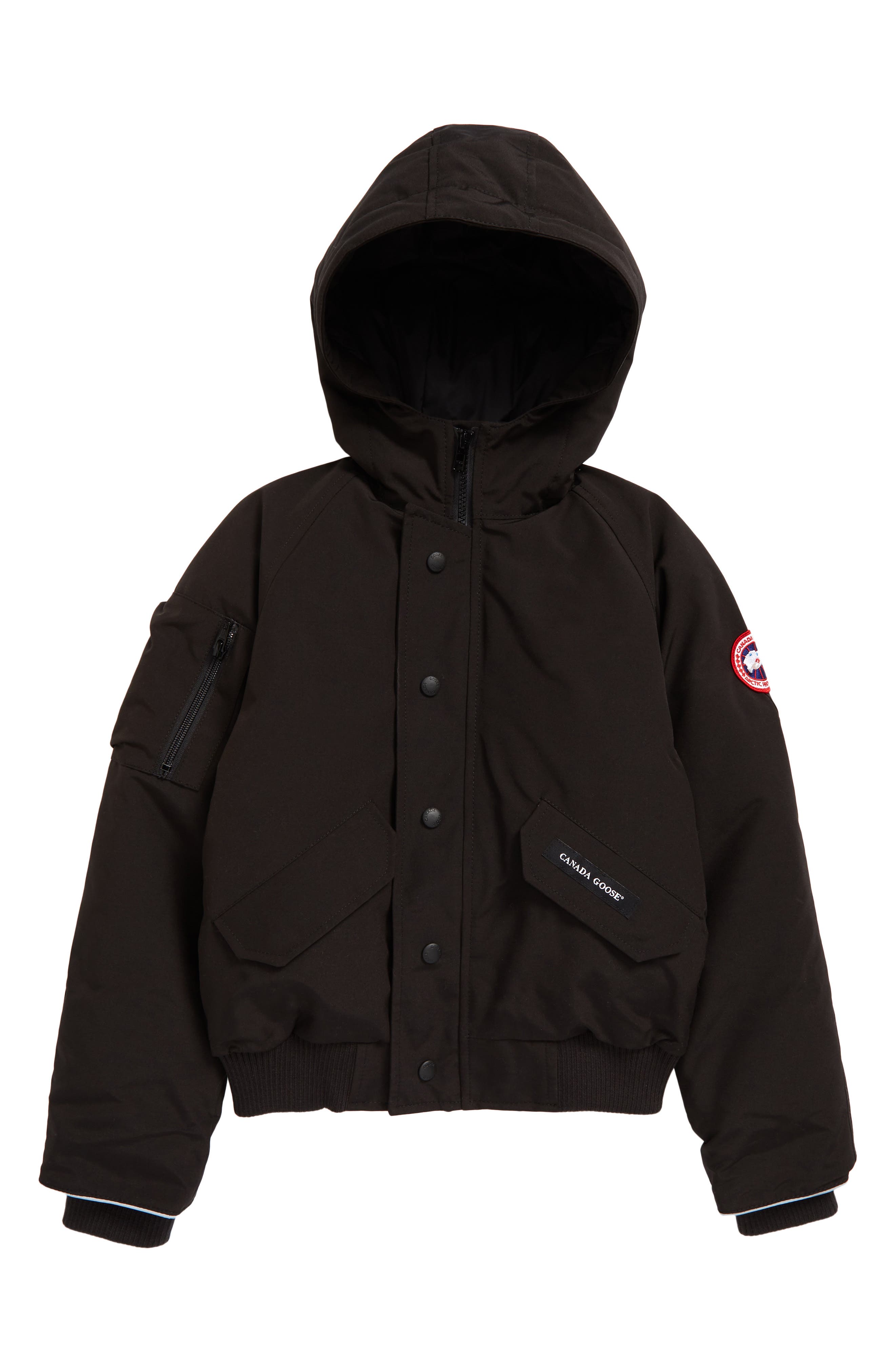 Canada Goose Kids Kids Black Bobcat Hoody Down Jacket