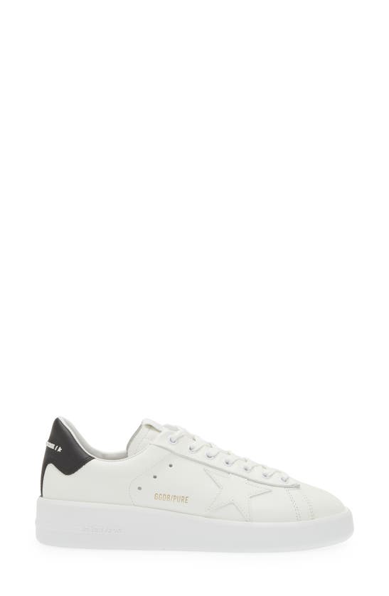 Golden Goose Mens Silver Com Pure Star Bio Logo-print Faux-leather Low-top Trainers In White