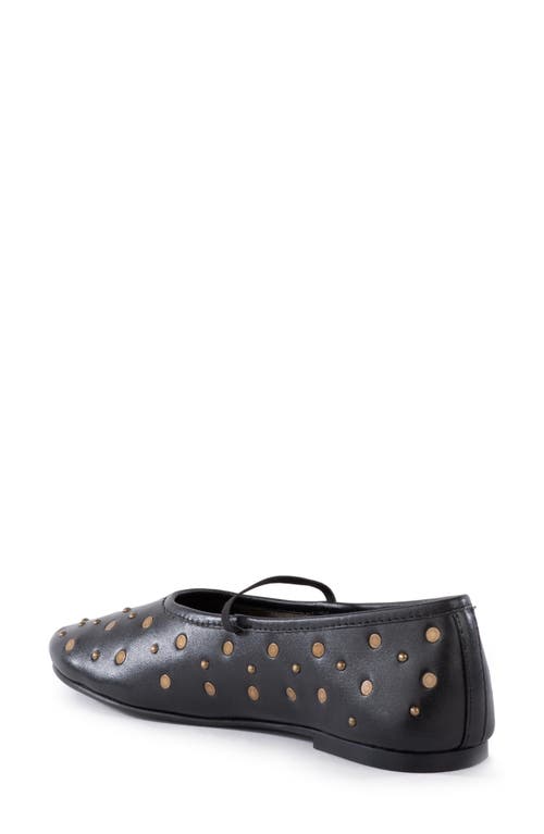 Seychelles Neon Moon Stud Mary Jane Flat In Black