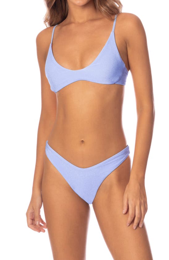 Shop Maaji Serenity Blue Splendor Reversible Bikini Bottoms
