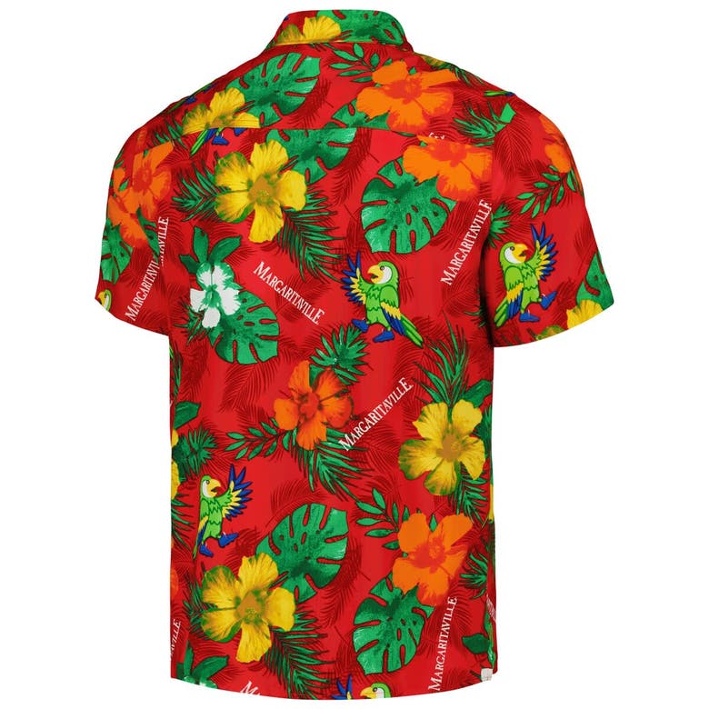 Shop Margaritaville Red Nascar Island Life Floral Party Full-button Shirt