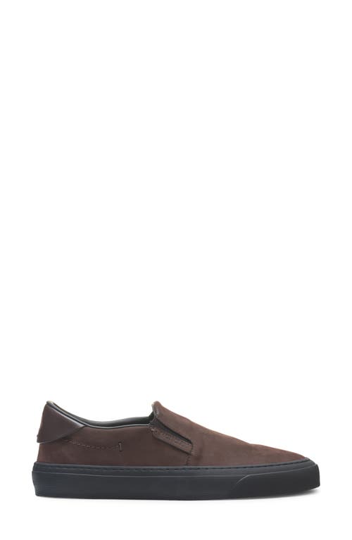 Moncler Monclub Slip-on Sneaker In Coffee Bean