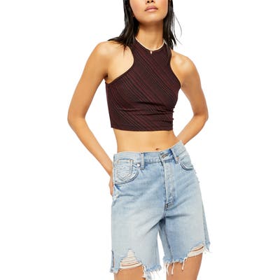 Free People Tessa Crop Tank, Brown