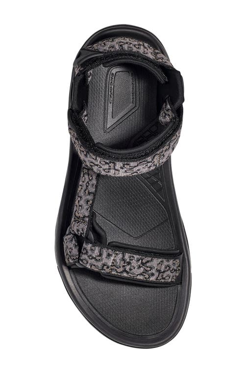 Teva Men's Terra Fi 5 Universal Sandal In Wavy Trail Black In Magma Black/grey