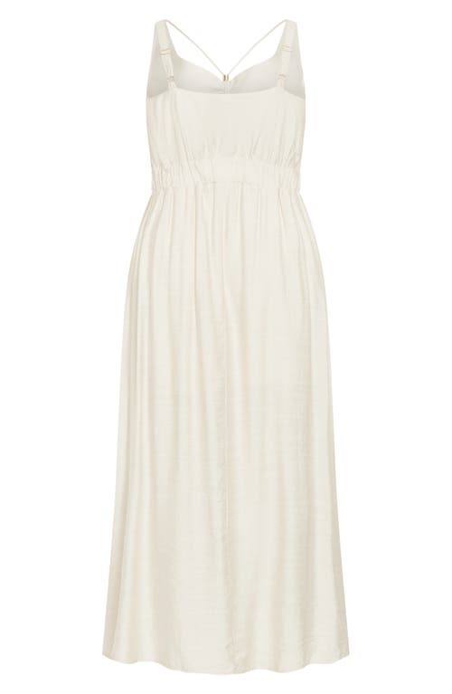 Shop City Chic Iman Dress In Oat