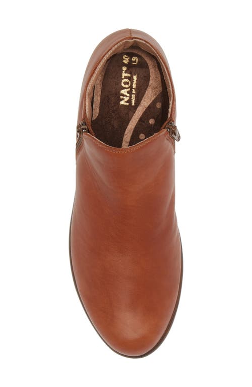 Shop Naot 'helm' Bootie In Brown Peanut Leather