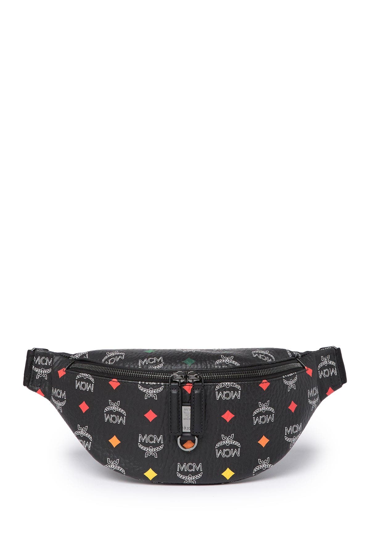 mcm fanny pack white