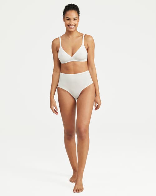 Nudea The Stretch High Waisted Brief In White