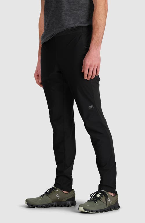 Shop Outdoor Research Deviator Wind Performance Running Pants In Black