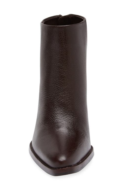 Vince Camuto Polleah Womens Zipper Leather Booties In Brown