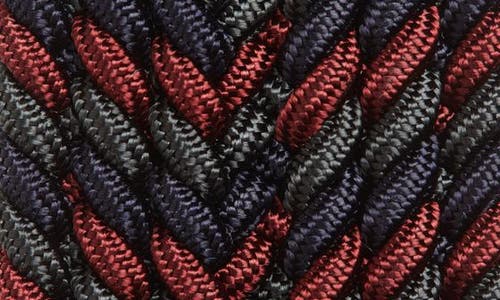 Shop Torino Woven Belt In Navy/burgundy/grey