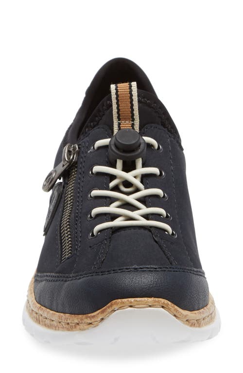 Shop Rieker Antistress Nikita 63 Sneaker In Pazifik/marine/faux Leather