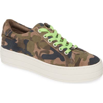 Jslides Hippie Platform Sneaker, Green