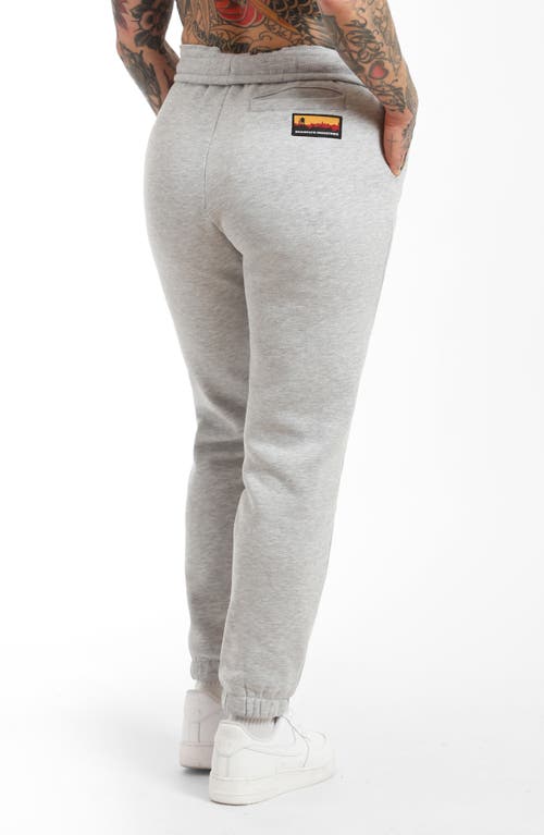 Shop Brooklyn Industries Bklyn Fleece Joggers In Grey Melange