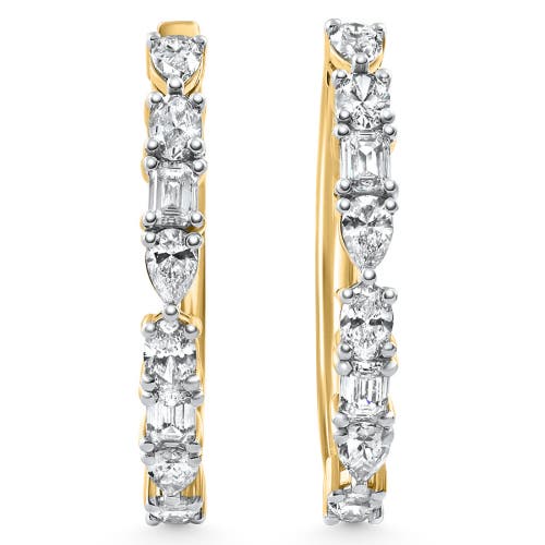 Shop Bliss Diamond Earrings In White Gold