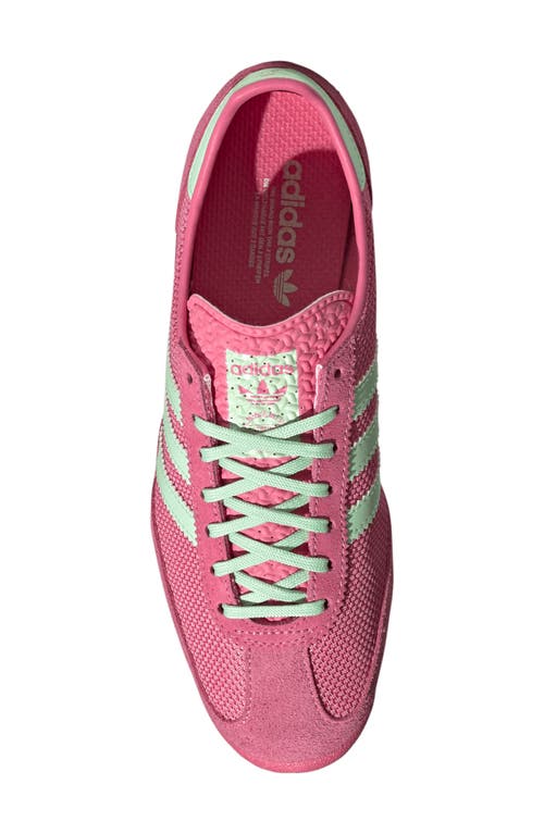 Shop Adidas Originals Adidas Sl 72 Sneaker In Pink Fusion/green Spark/blue