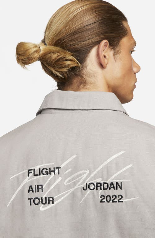 Shop Jordan Flight Heritage Reversible Jacket In Enigma Stone/light Brown