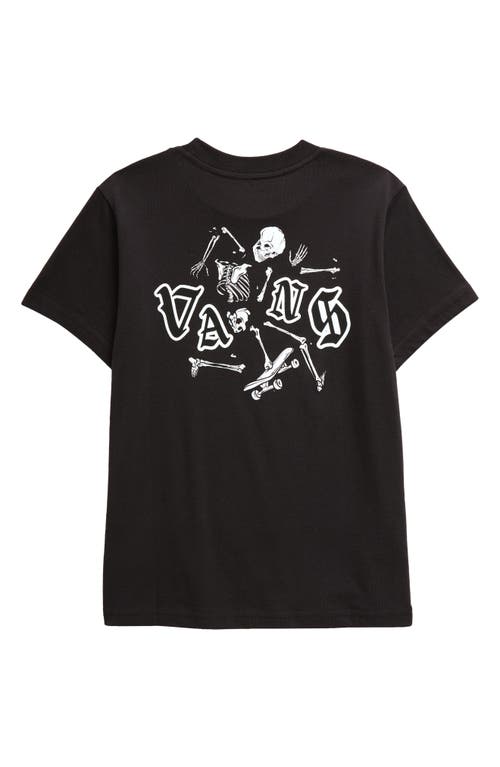 Shop Vans Kids' B Shattered Cotton Graphic T-shirt In Black