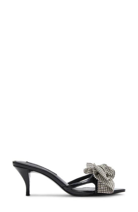 Shop Jessica Rich By Steve Madden Aurora Slide Sandal In Black Silver