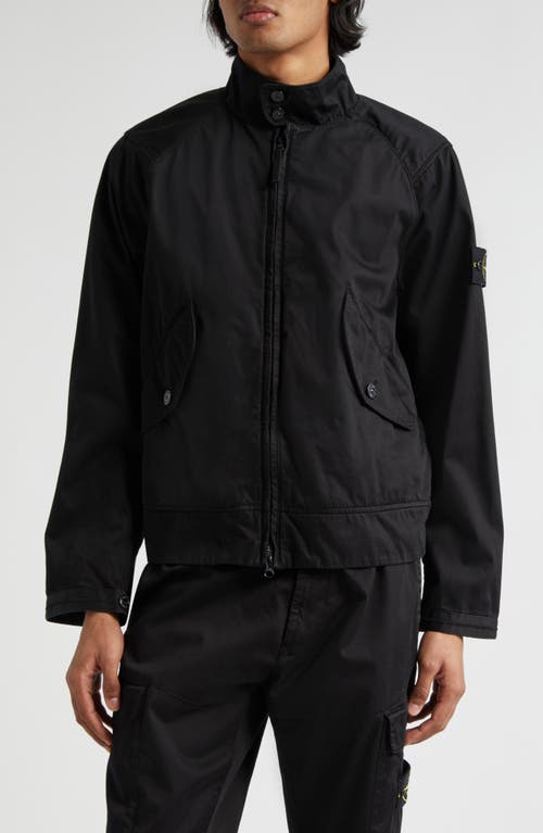 Stone Island Bio Raso Cotton Jacket in Black 