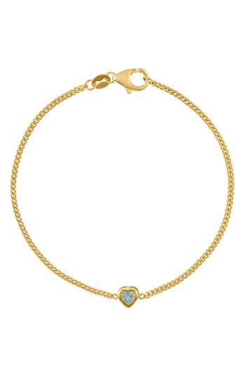 Fzn Heart Charm Bracelet In Gold