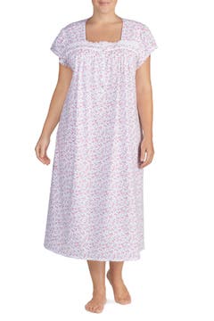 Eileen West Cotton Jersey Nightgown (Plus Size) | Nordstrom