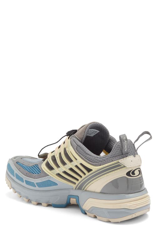 Shop Salomon Acs Pro Trail Sneaker In Pewter/monument/aegean