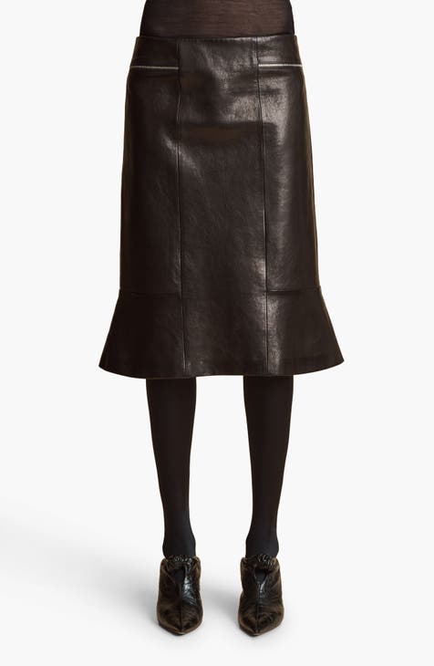 Women s Black Leather Faux Leather Skirts Nordstrom