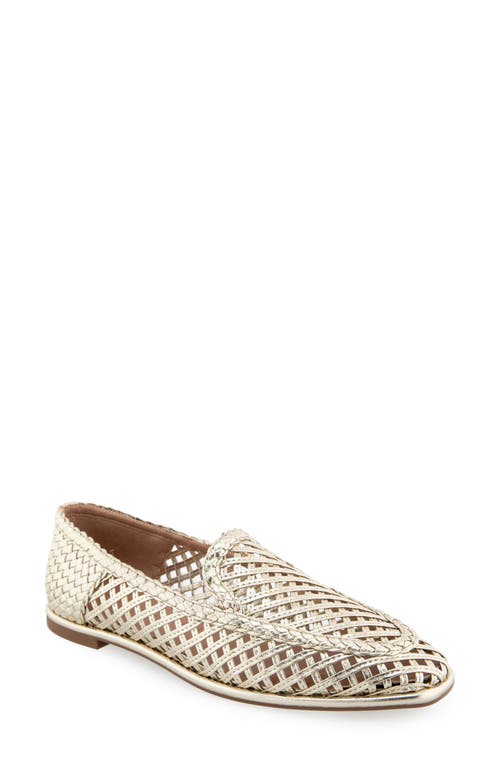 Shop Aerosoles Nagle Woven Loafer In Soft Gold