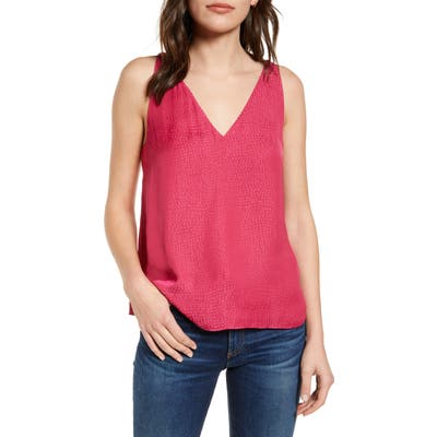 Chelsea28 Cross Back Jacquard Camisole, Pink