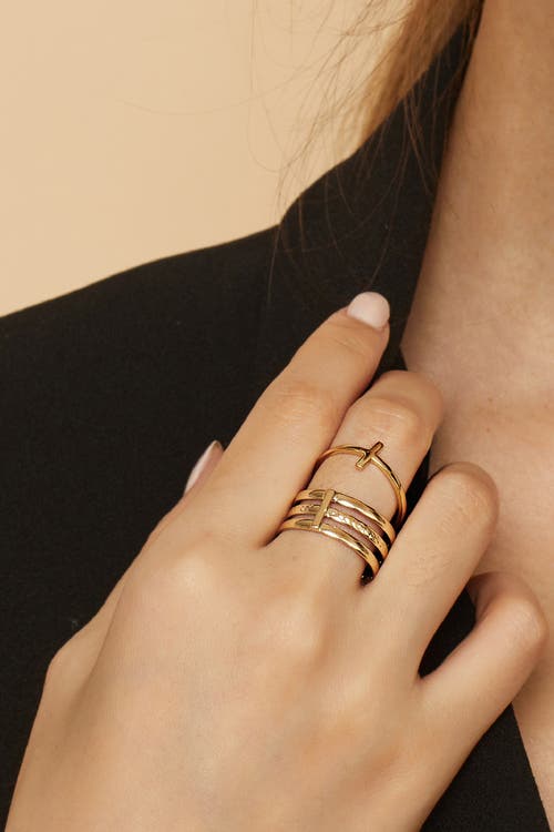 Oradina 10k Rose Gold Vatican Ring In Rose Gold