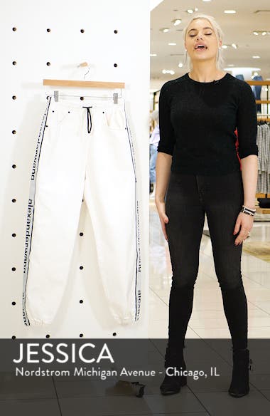 alexander wang logo elastic jumpsuit