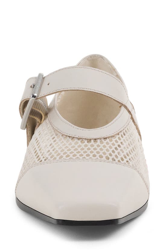 Shop Vagabond Shoemakers Wioletta Mesh Mary Jane Flat In Off White