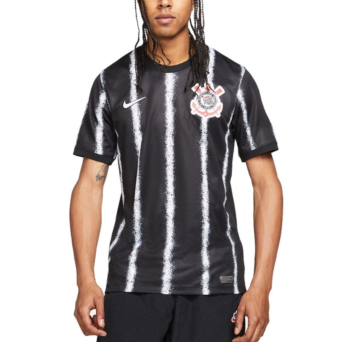 Nike Men's Nike Black Corinthians 2021/22 Away Breathe Stadium Replica ...