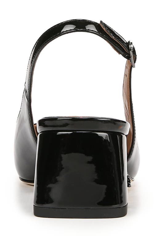 Shop Sam Edelman Terra Slingback Pump In Black Patent