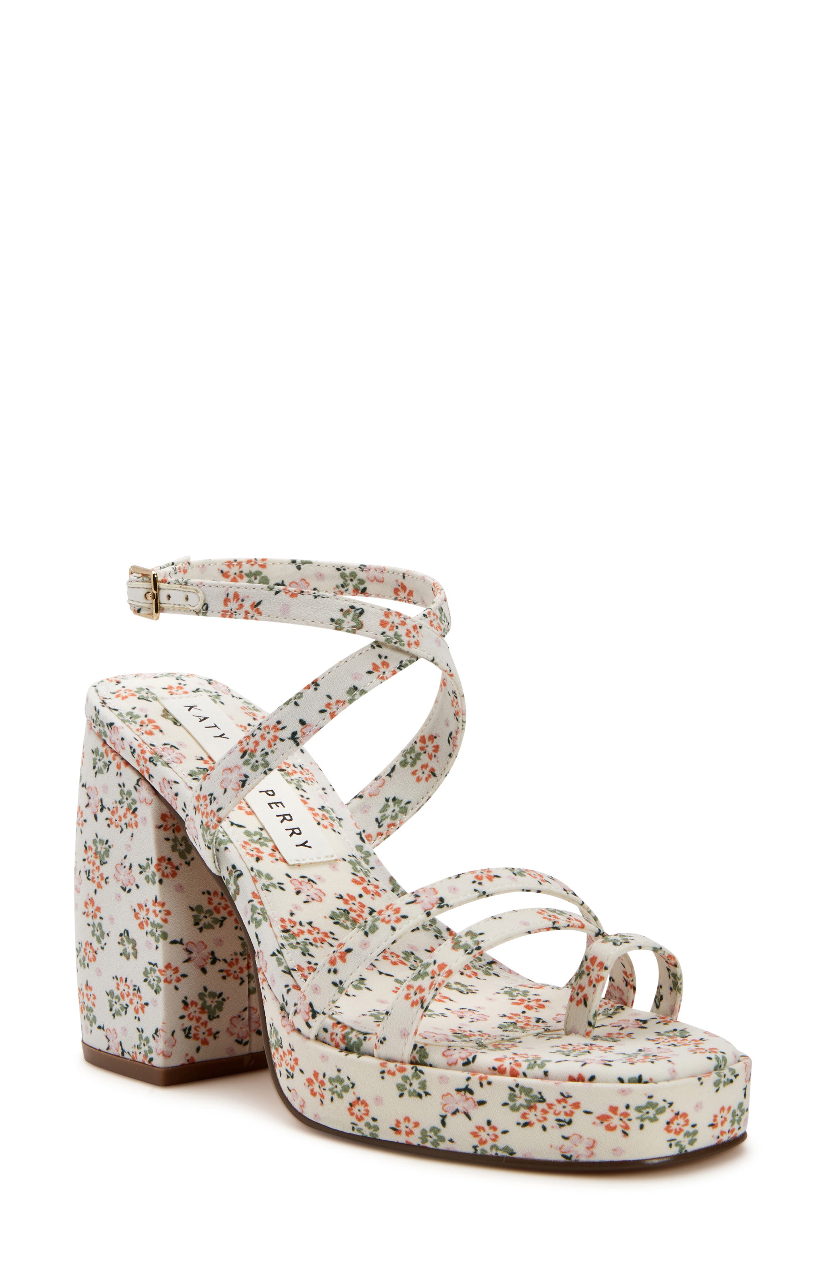 KATY PERRY The Meadow Platform Sandal, Main, color, RED MULTI