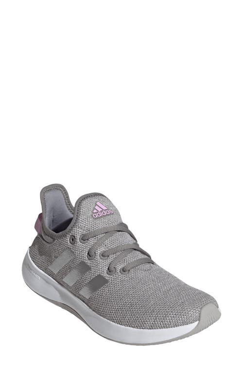 Adidas Originals Adidas Cloadfoam Pure Running Shoe In Grey/silver Met./lilac
