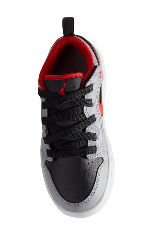 Shop Nike Kids' Air Jordan 1 Low Alt Sneaker In Black/red/grey