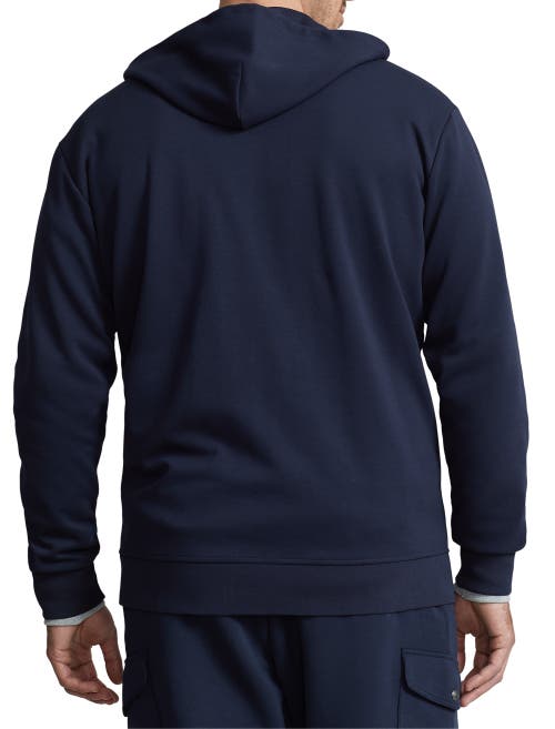 POLO RALPH LAUREN POLO RALPH LAUREN BIG & TALL DOUBLE-KNIT FULL-ZIP HOODIE