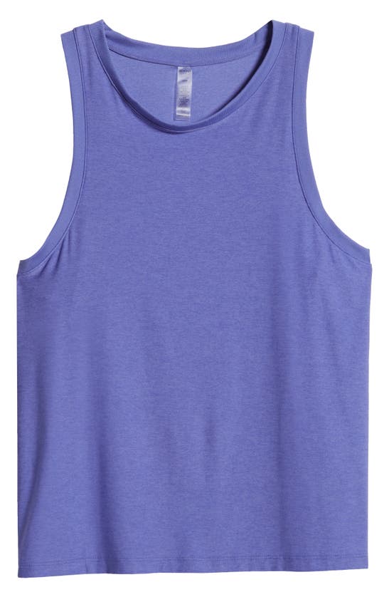 Shop Beyond Yoga Featherweight Rebalance Tank In Indigo Heather